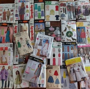 McCall's, Simplicity and More Bundle of 28 Pattern